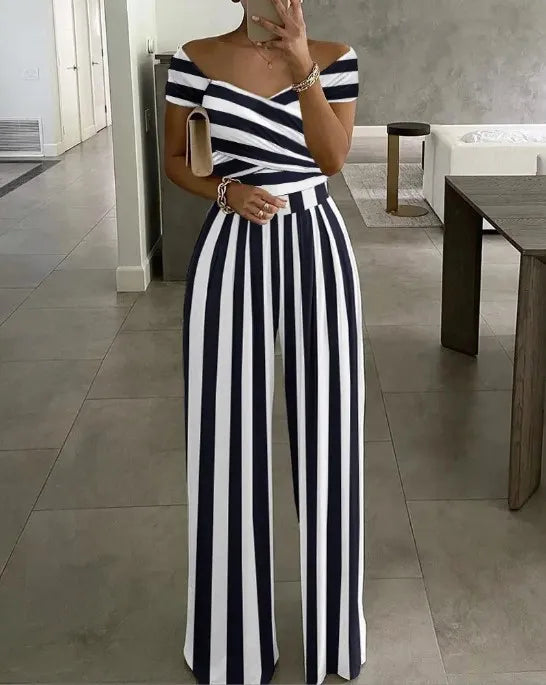 Chic Jumpsuit Off Shoulder Sleeveless